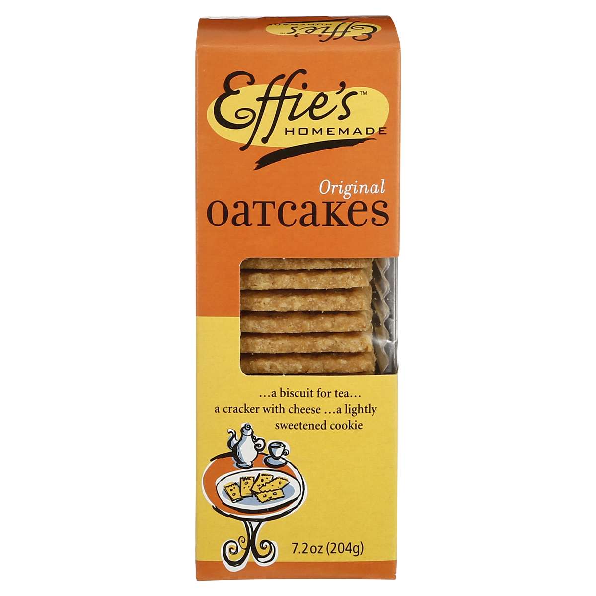 Effie's Crackers, Oatcakes, 7.2 oz