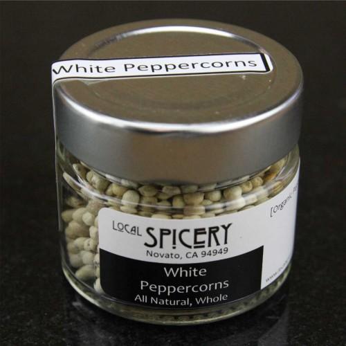 Local Spicery, White Peppercorns, All Natural, Whole