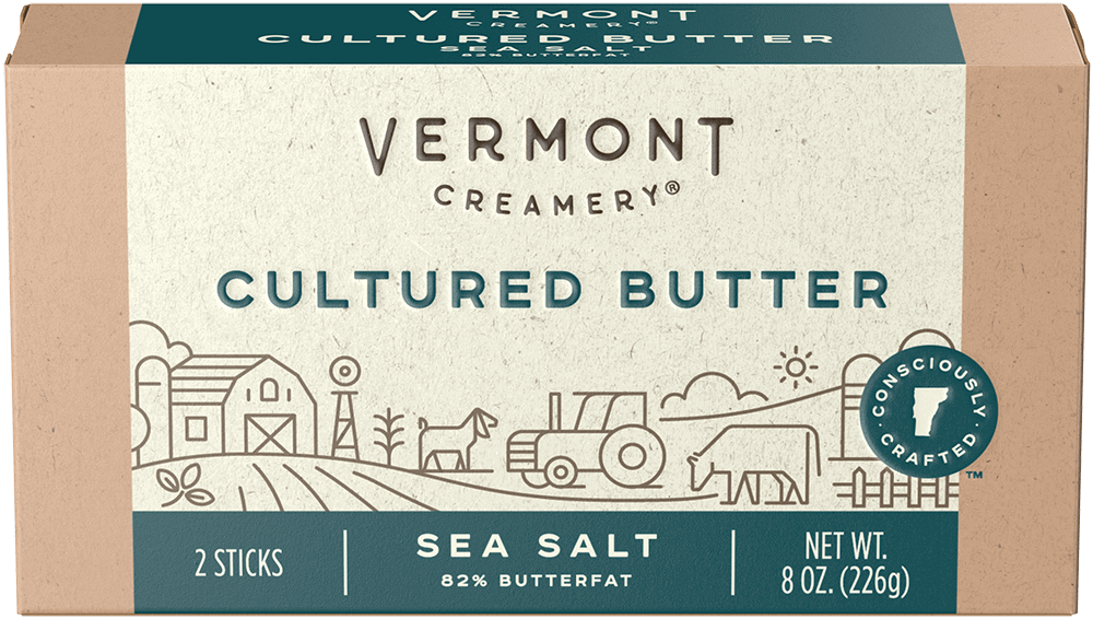 Vermont Creamery, Sea Salt Cultured Butter, 8oz