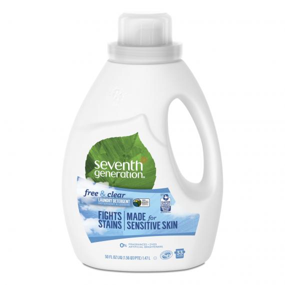 Seventh Generation, Laundry Detergent, Free & Clear, 1.47 L