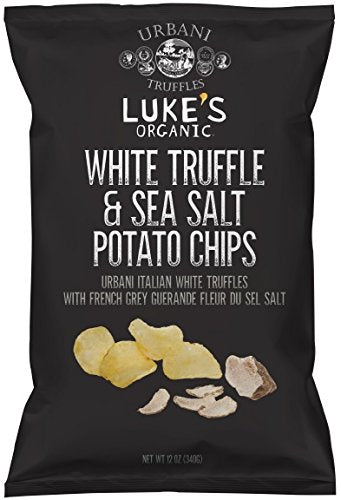 Luke's Organic, White Truffle & Sea Salt Potato Chips, 12 oz