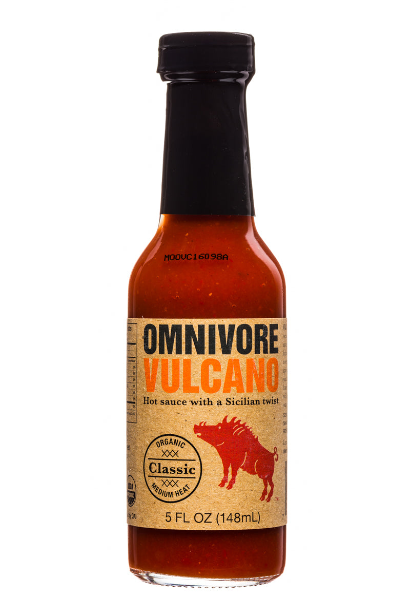 Omnivore, Vulcano, Hot Sauce, 5 oz