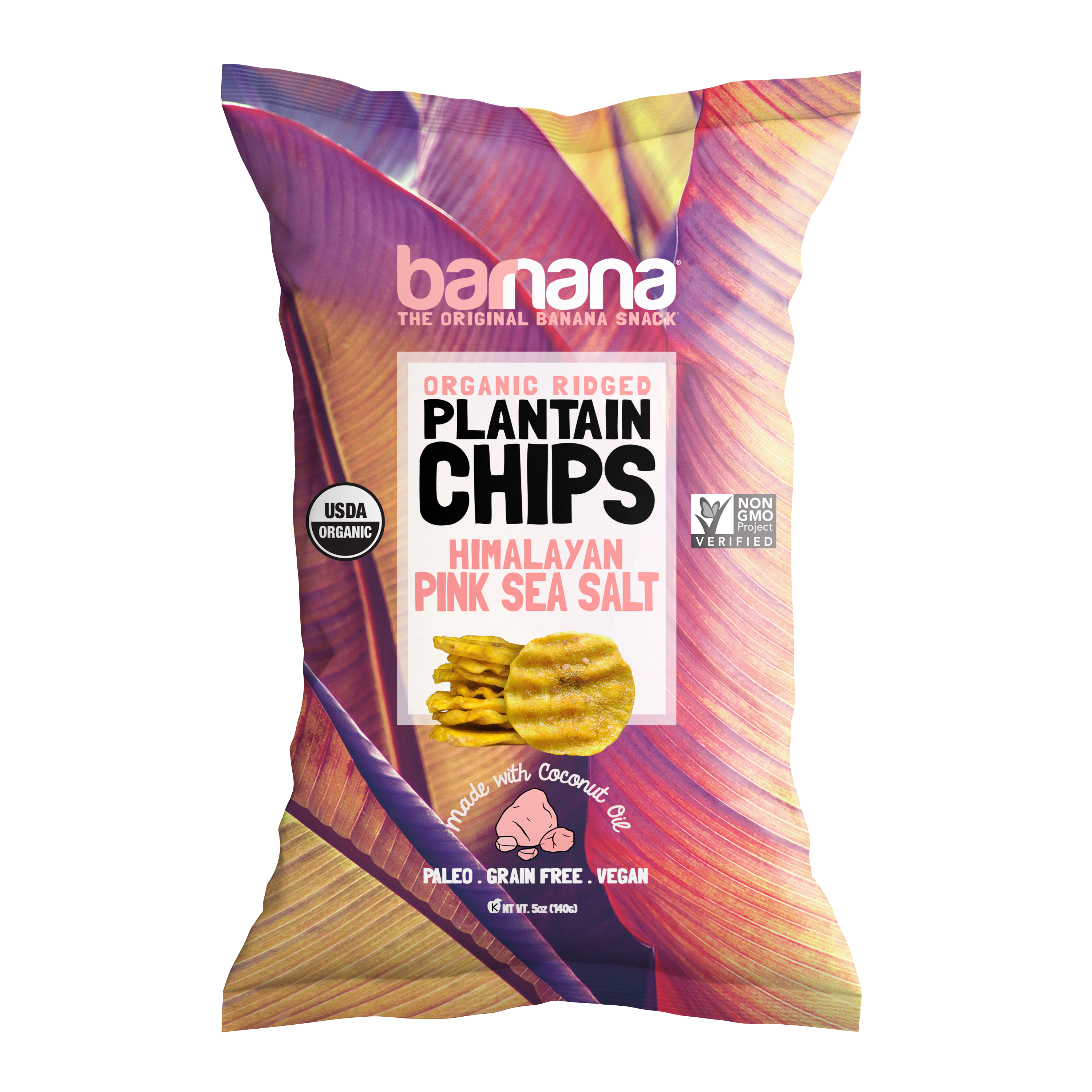 Barnana, Plantain Chips, Himalayan Pink Sea Salt, 5 oz