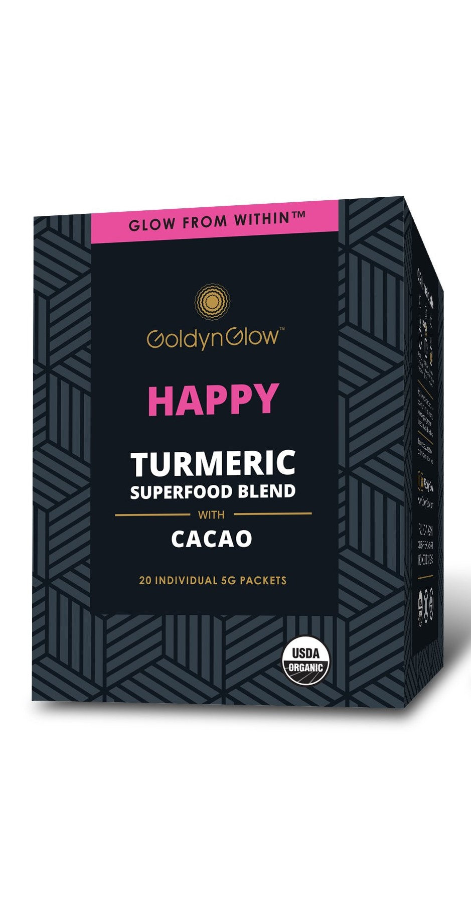 Goldyn Glow, Happy Turmeric Blend, Cacao 20 pkt