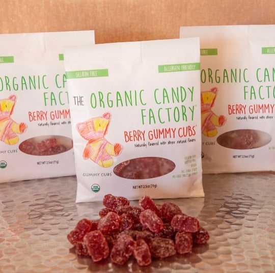 The Organic Candy Factory, Berry Gummy Cubs, 2.5 oz