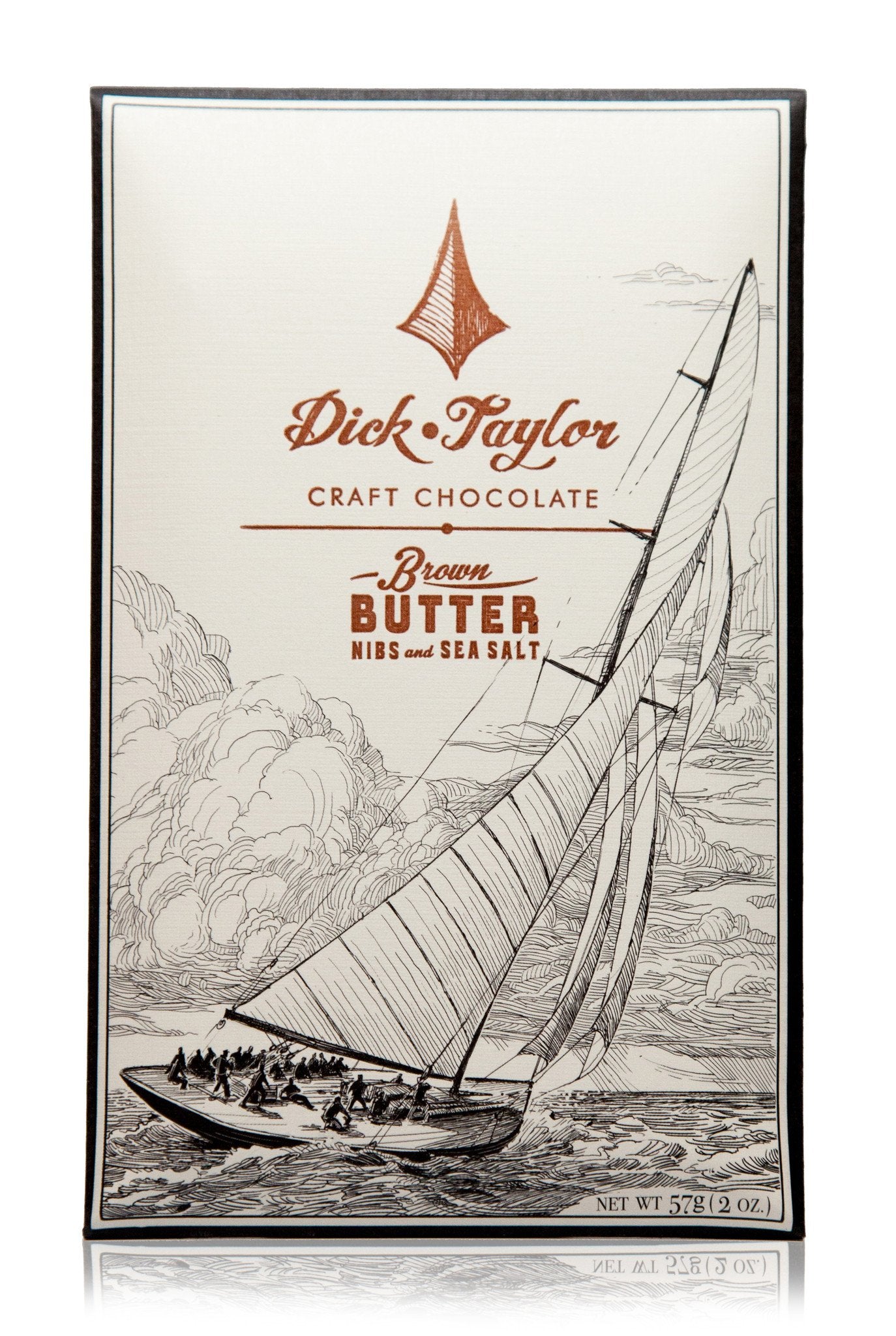 Dick Taylor Chocolates, Brown Butter with Nibs & Sea Salt, Dark 73%