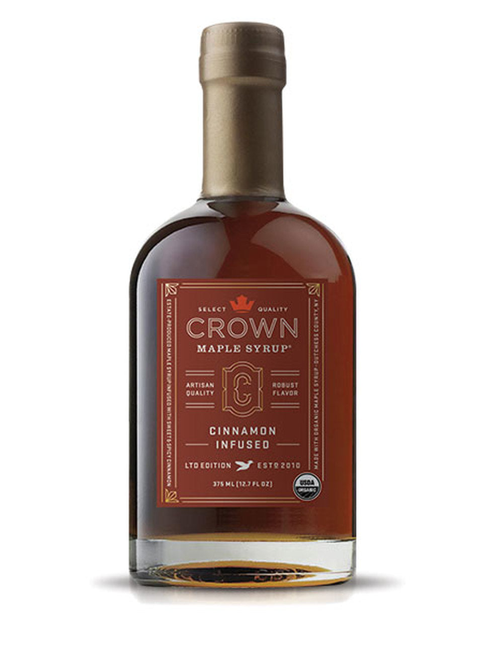 Crown Maple, Cinnamon Infused Organic Maple Syrup, 375ml (12.7 oz )