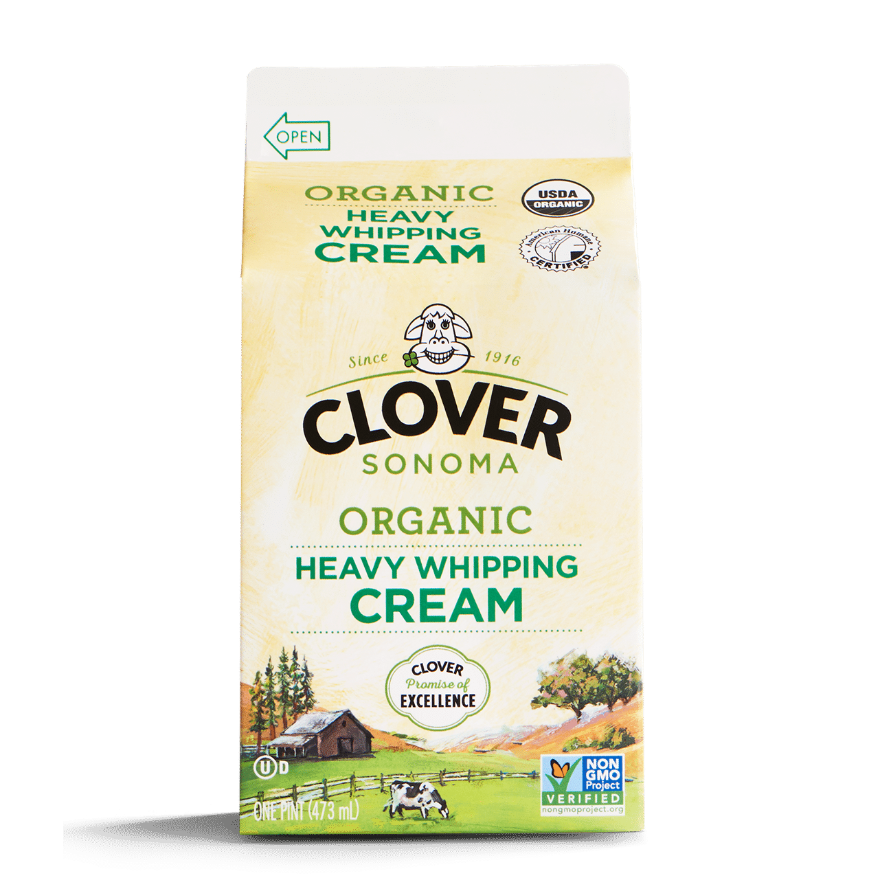 Clover Organic, Heavy Cream, 1 Pint