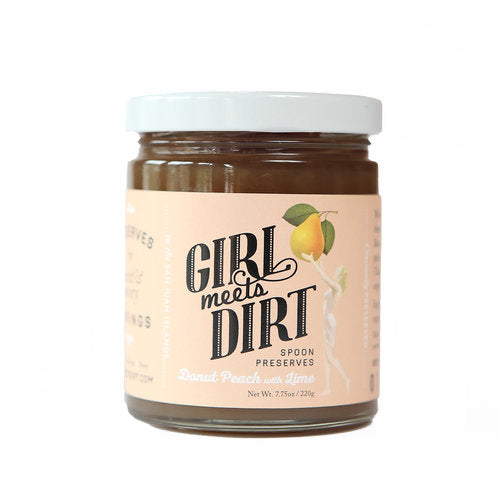 Girl Meets Dirt, Donut Peach with Lime, Spoon Preserve, 7.75 oz