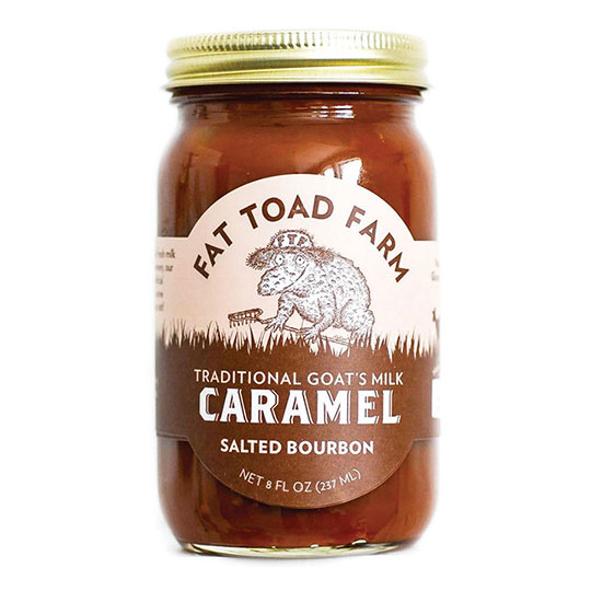 Fat Toad Farm, Traditional Goat’s Milk Caramel, Salted Bourbon, 8 oz