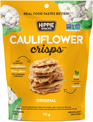 Hippie Snacks, Cauliflower Crisps, Original, 2.5 oz