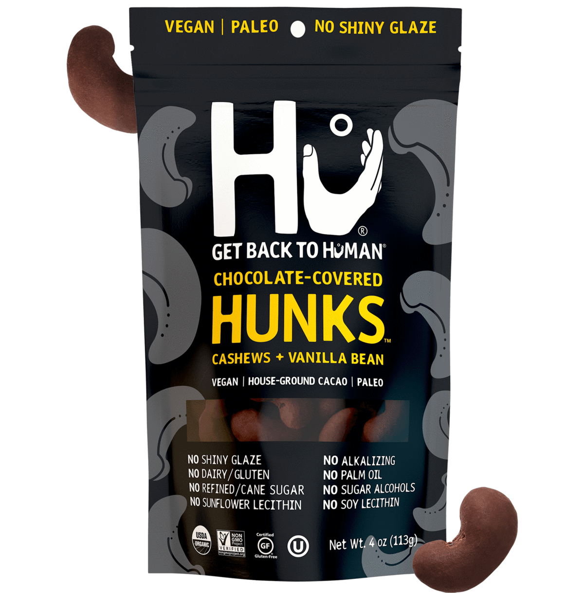 HU, Cashew+Vanilla Hunks, 4 oz
