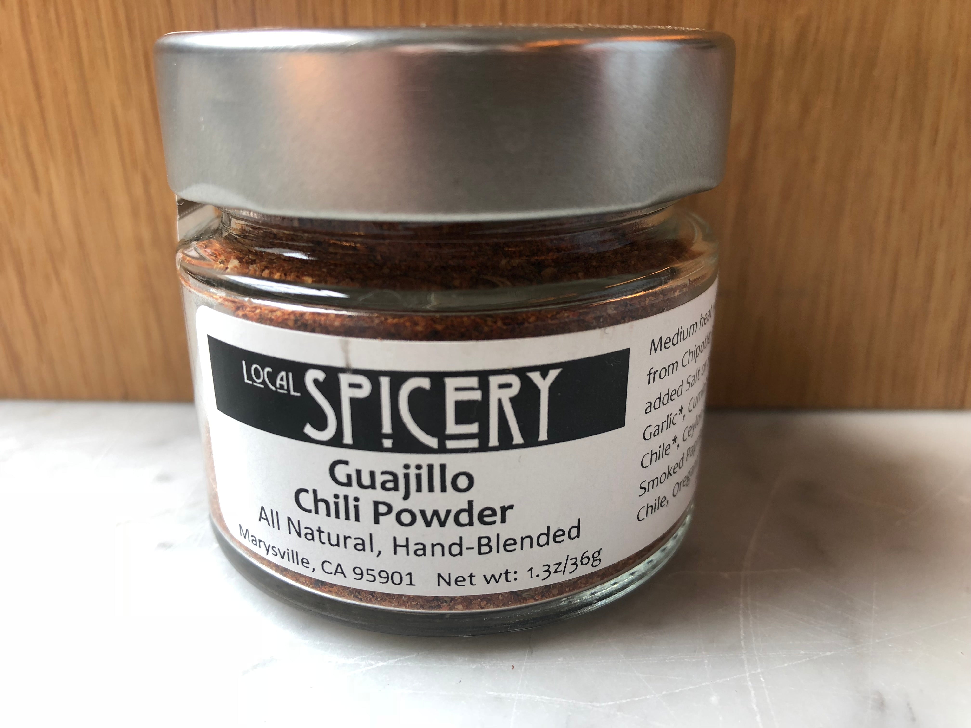 Local Spicery, Guajillo Chile Powder, All Natural, Hand Blended