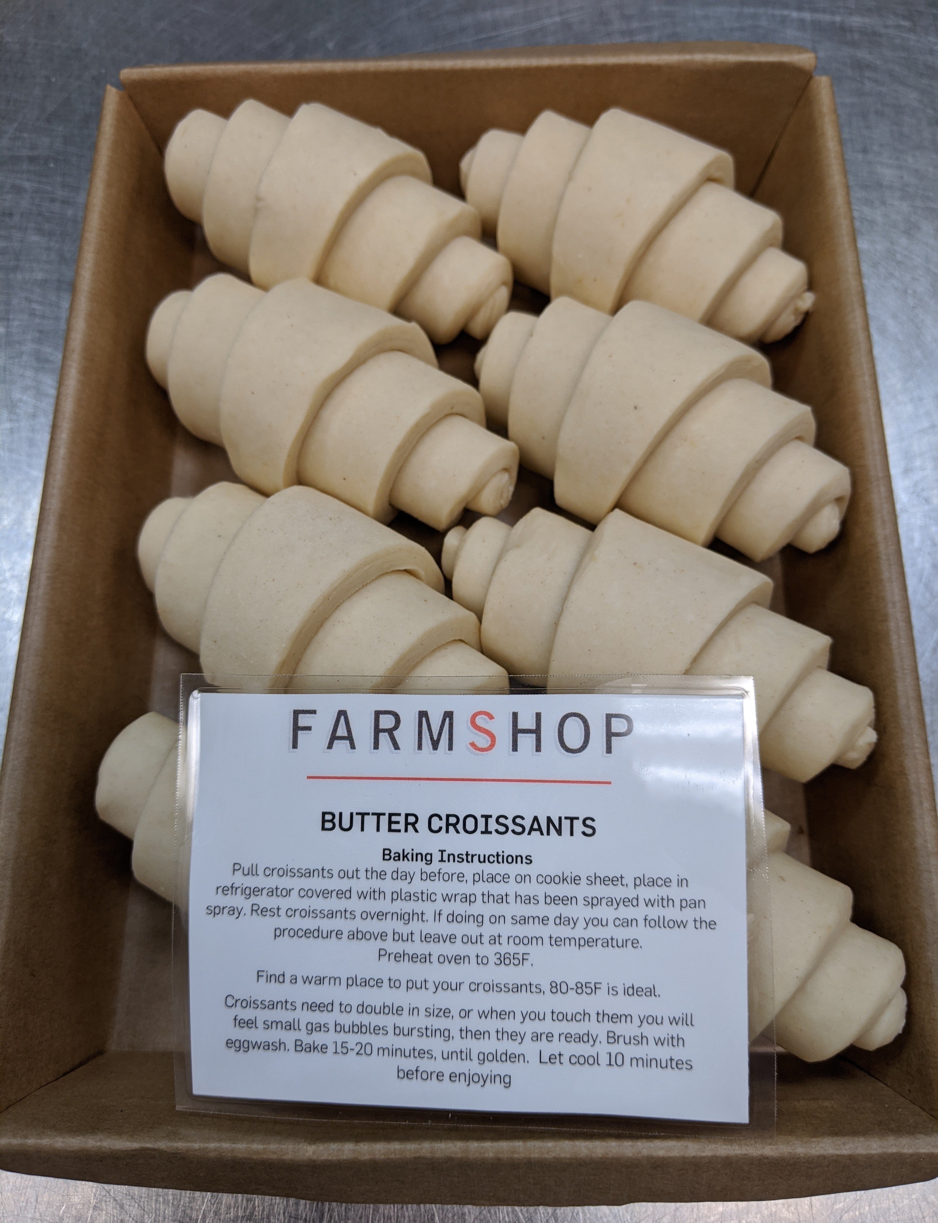 Farmshop Bakery, Frozen Butter Croissant, 8 pk