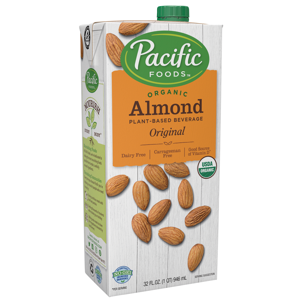 Pacific Foods, Unsweetened, Almond Beverage, 1 qt
