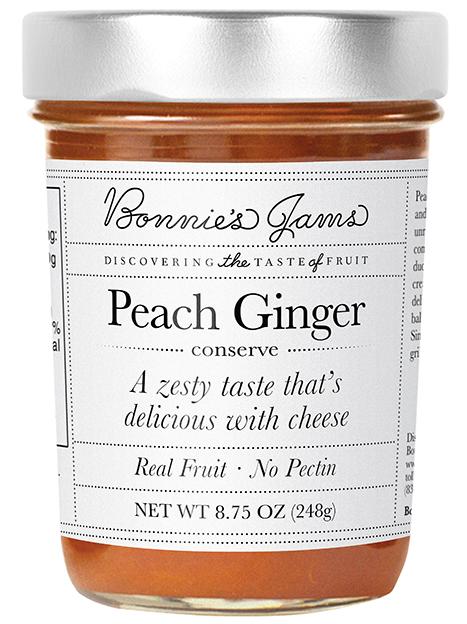 Bonnie’s Jams, Peach Ginger, 8.75 oz