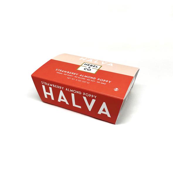 Hebel & Co, Tahini Halva, Strawberry Almond Poppy, 8 oz