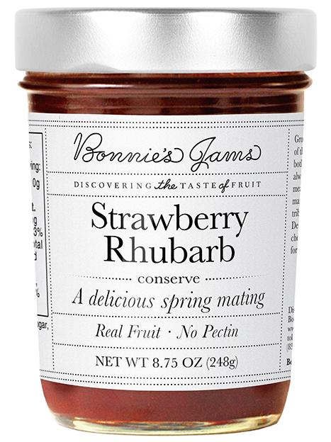 Bonnie’s Jams, Strawberry Rhubarb, 8.75 oz