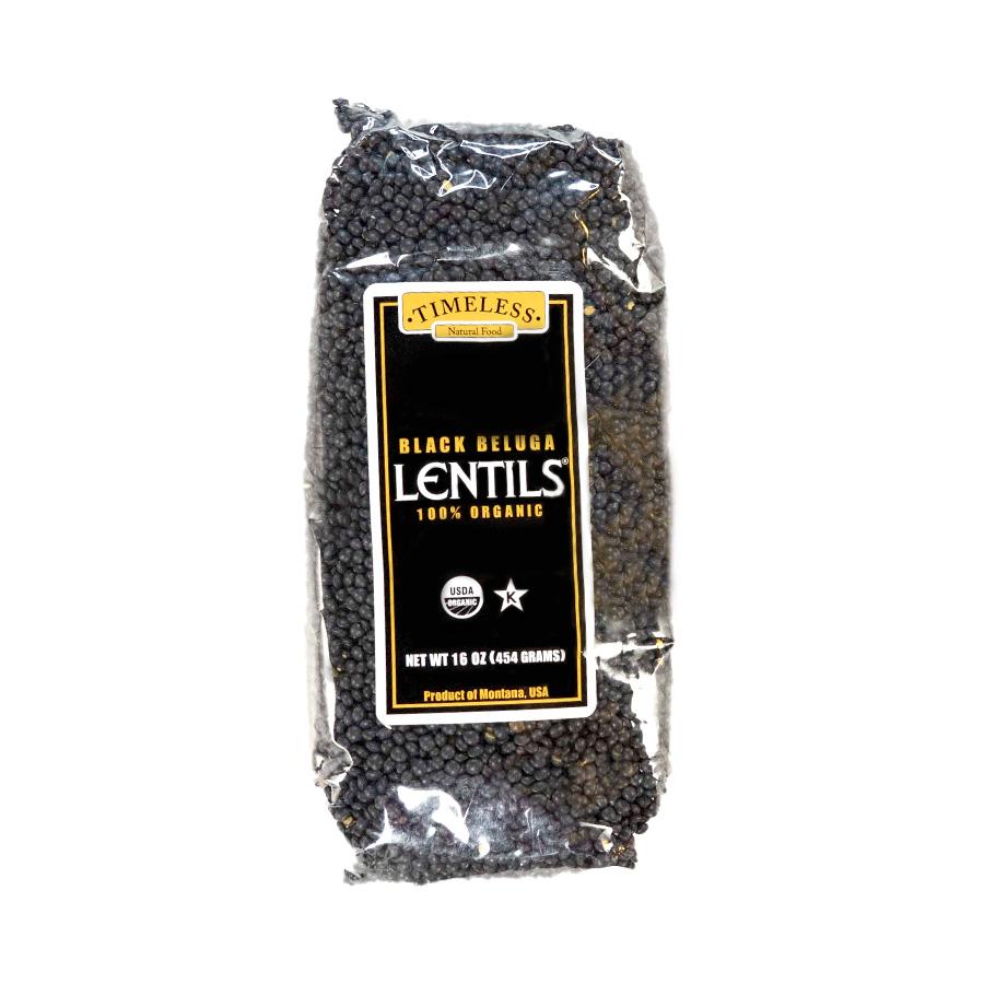 Timeless, Black Lentils, 100% Organic, 1 Lb