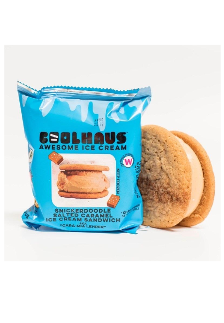 Coolhaus Ice Cream Sandwich, Snickerdoodle Cookie Salted Caramel