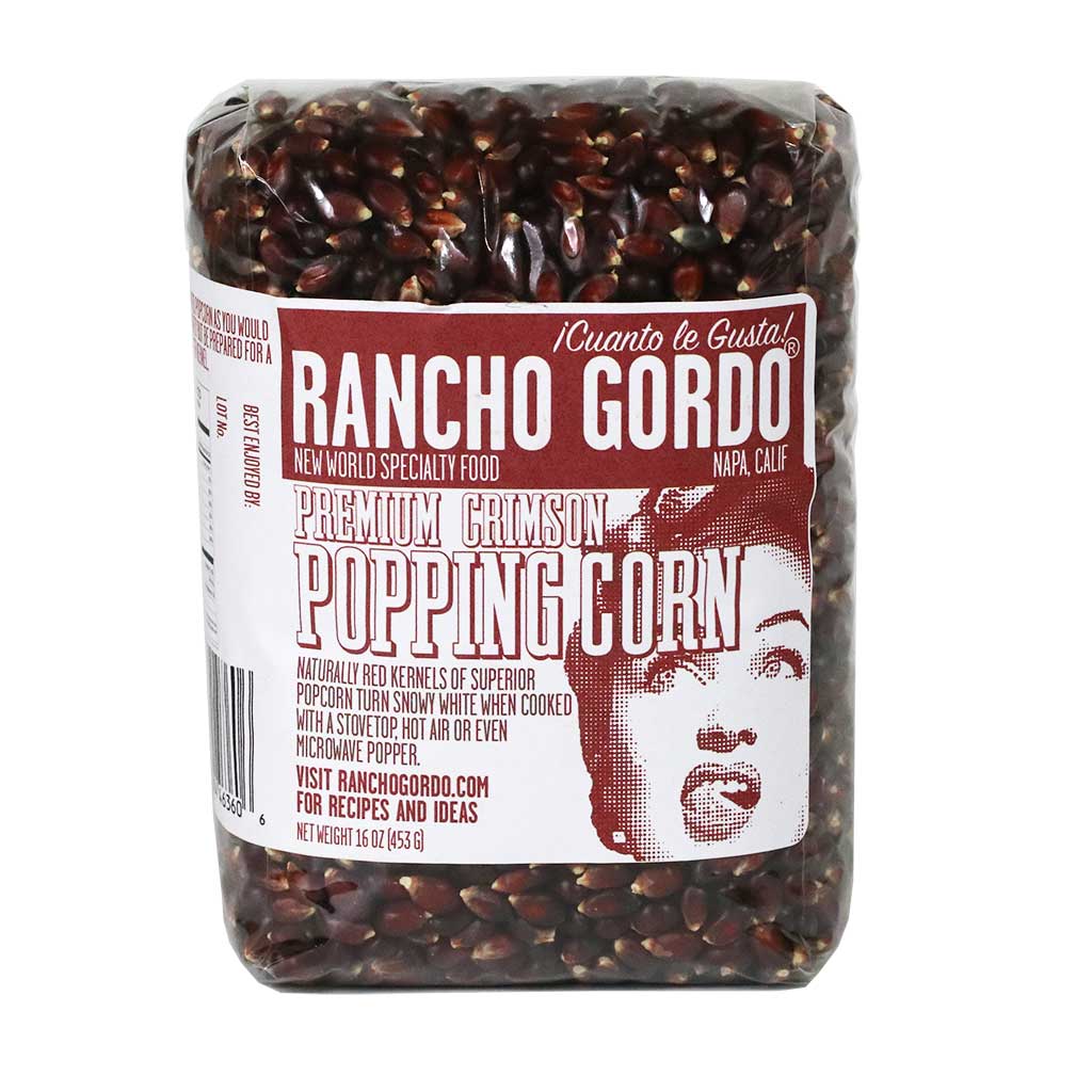Rancho Gordo, Premium Crimson Popping Corn, 16oz