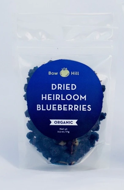 Bow Hill, Dried Organic Heirloom Blueberries, 7 oz