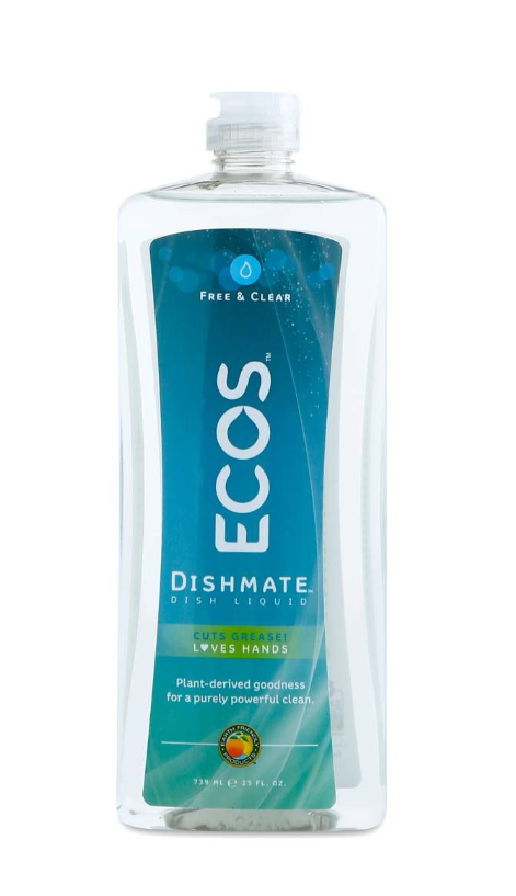 ECOS, Hypoallergenic Dish Soap, Free & Clear, 25 oz