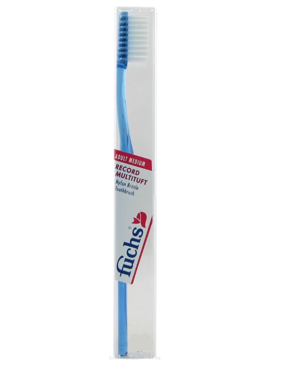 FUCH'S, Toothbrush, Nylon Bristle Record-Multituft, Medium