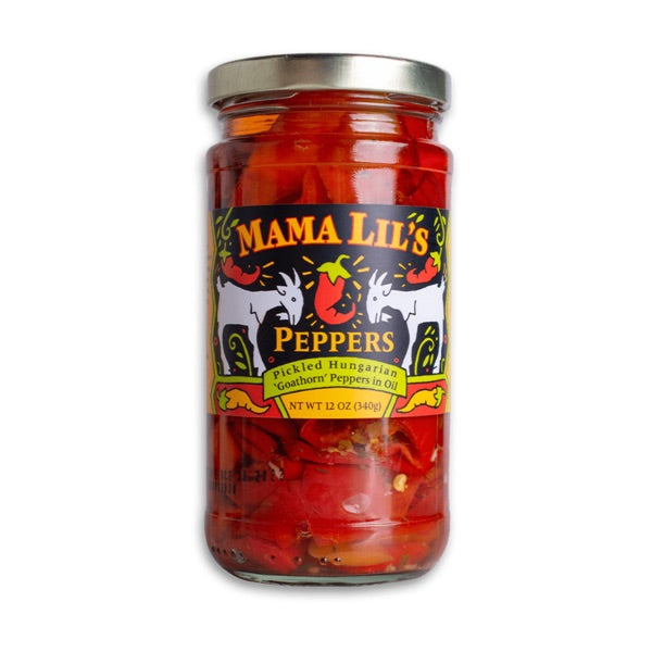 Mama Lil’s, Mildly Spicy Pickled Hungarian Peppers, 12 oz
