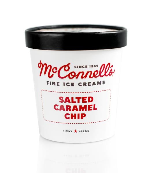 McConnells Fine Ice Cream, Salted Caramel Chip, 1 Pint