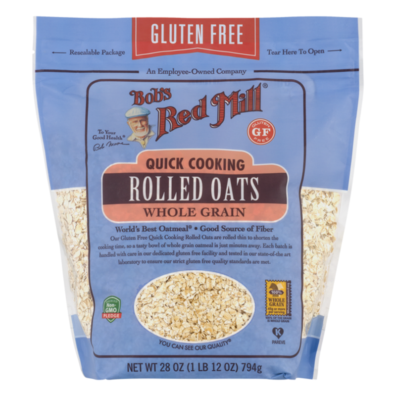 Bob's Red Mill, Quick Cooking Whole Grain Rolled Oats, 28 oz