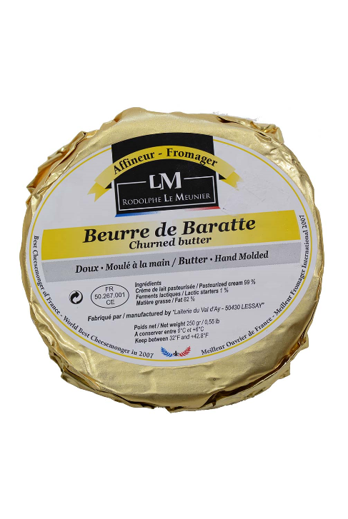 Rodolphe Le Meunier, Beurre de Baratte, Butter, Unsalted, 8.8 oz
