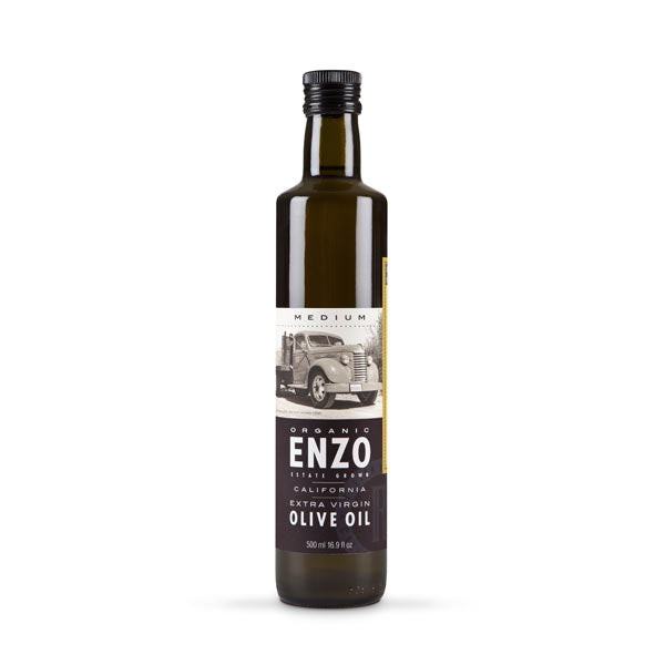 Enzo, Medium – California Grown Arbosana Extra Virgin Olive Oil 500 ml