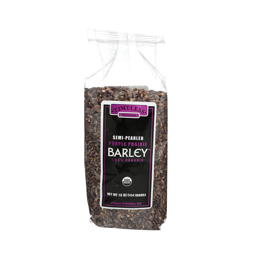 Timeless, Purple Prairie Barley, 100% Organic, 1 Lb