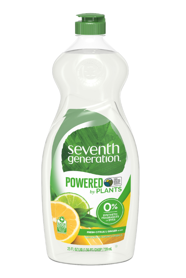 Seventh Generation, Fresh Citrus & Ginger Dish Liquid Soap, 25 oz