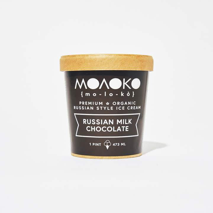 Moloko Ice Cream, Russian Milk Chocolate, 1 Pint
